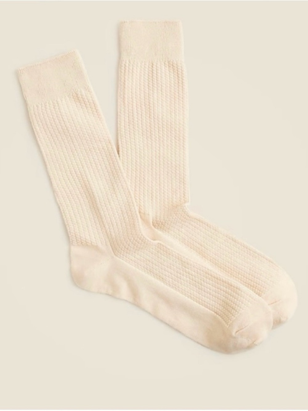 J. Crew Texture-stripe Socks Pale Sun